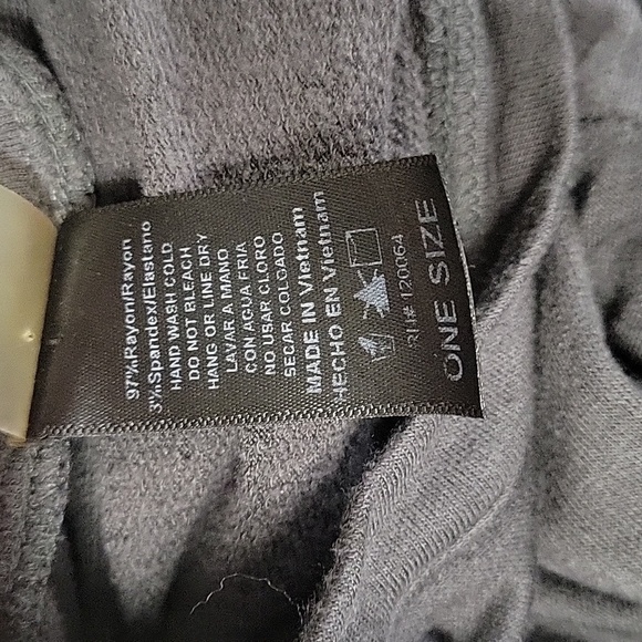 Mantravie Womens Greenish/Gray Long Sleeve Dress  With Adjustable Waist Size S/M - Picture 10 of 10